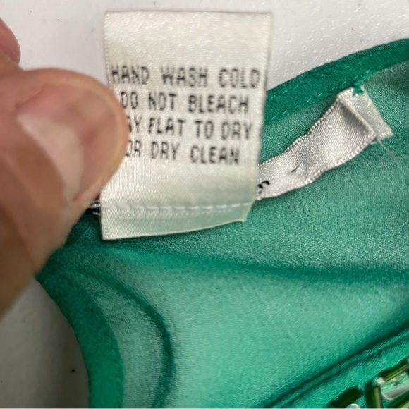 Z.b.d design Green blouse with bead and sequin emblishments size 10 - Picture 9 of 10